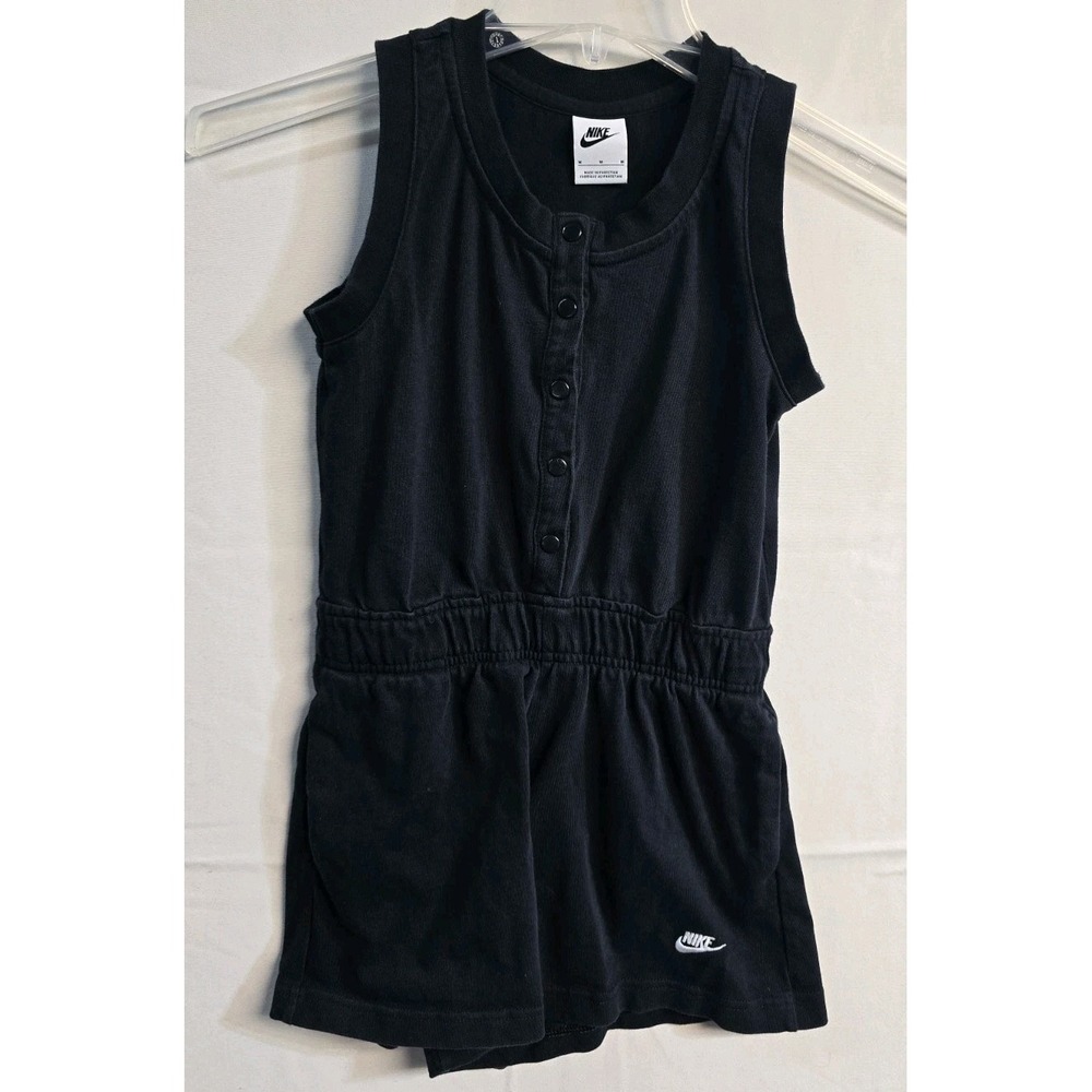 Nike Romper Sportswear Black  Romper Girls M Cotton